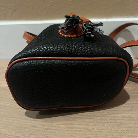 Dooney & Bourke Black and Brown Crossbody Bag with Leather Accents - Picture 11 of 13